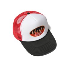 画像11: Fire Logo Trucker Cap ファイヤー ロゴ トラッカー メッシュ キャップ 帽子 (11)