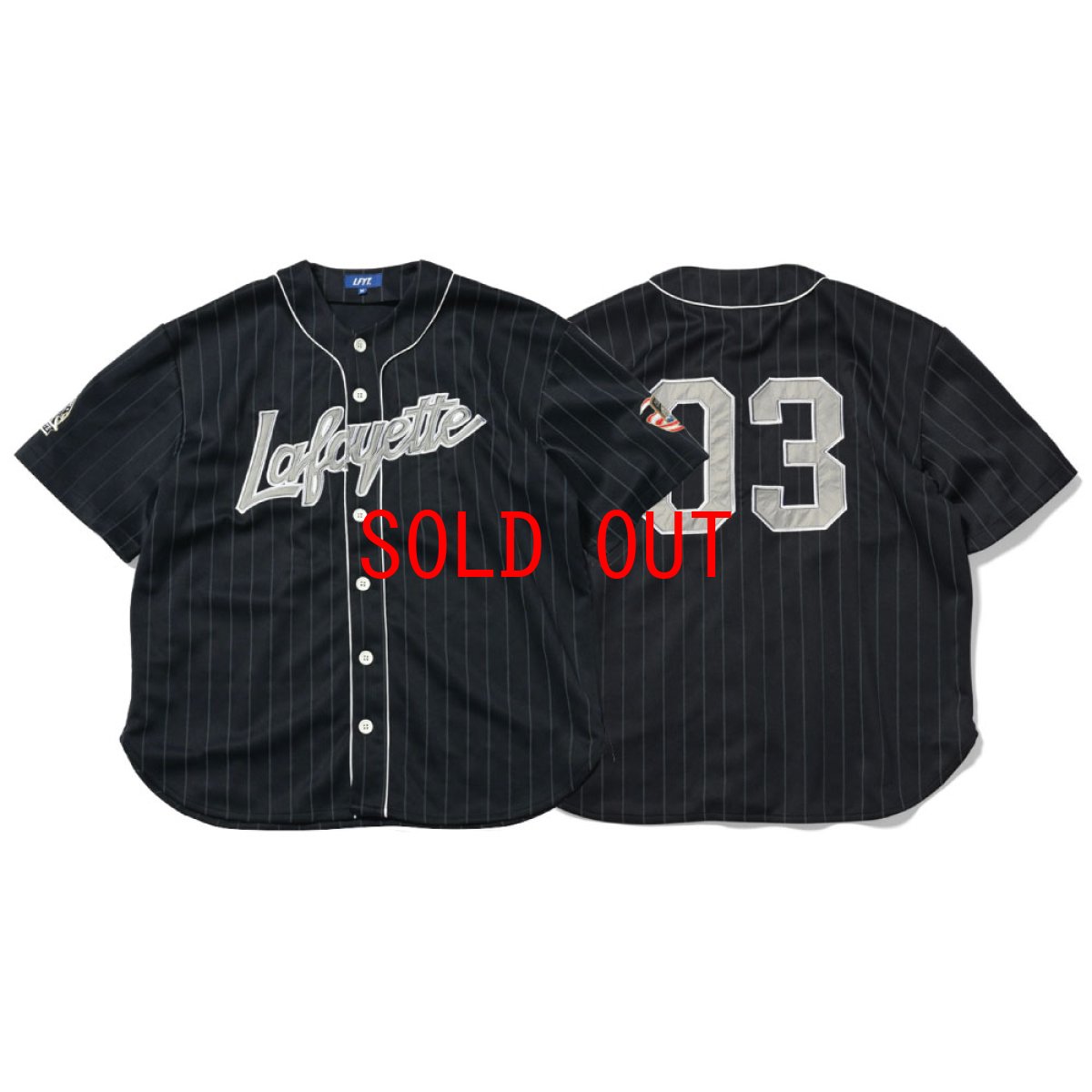 画像1: 20th Anv Baseball Shirt 半袖 ストライプ ベースボール シャツ (1)