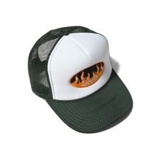 画像10: Fire Logo Trucker Cap ファイヤー ロゴ トラッカー メッシュ キャップ 帽子 (10)
