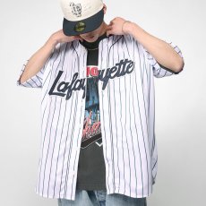 画像1: 20th Anv Baseball Shirt 半袖 ストライプ ベースボール シャツ (1)