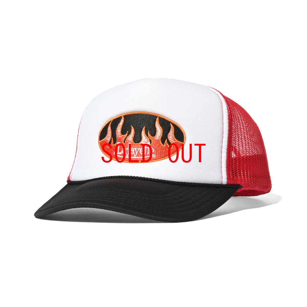 画像3: Fire Logo Trucker Cap ファイヤー ロゴ トラッカー メッシュ キャップ 帽子 (3)