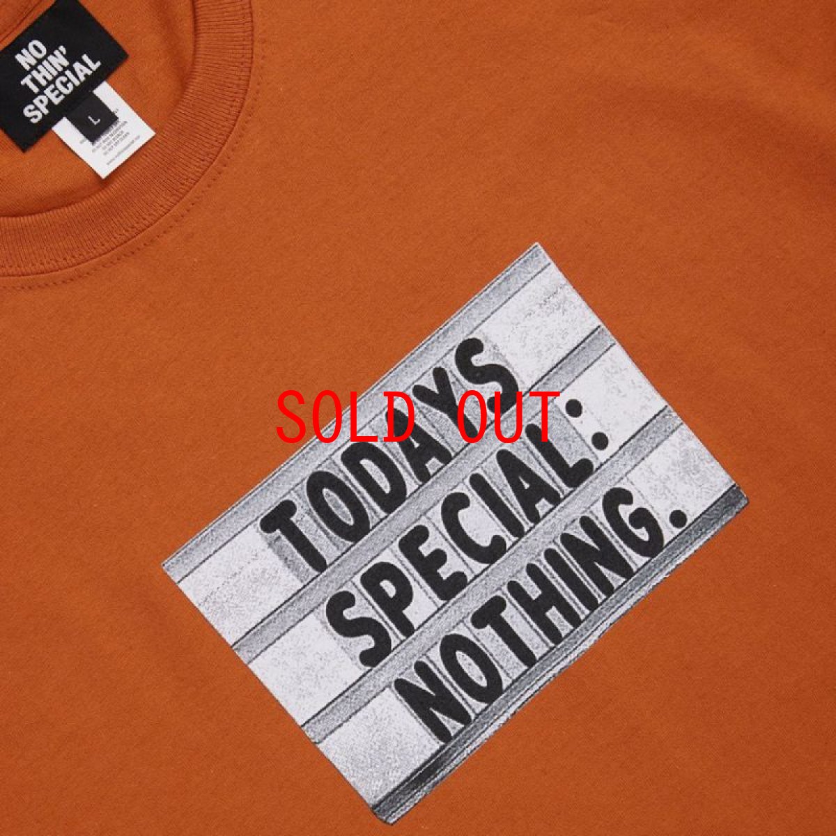 画像3: Today's Special S/S Tee 半袖 Tシャツ Burnt Orange (3)
