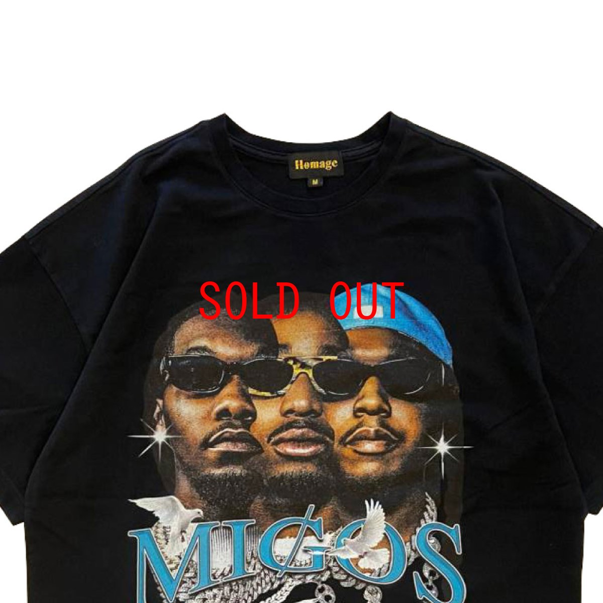 画像3: Migos Culture III S/S Music Rap Tee 半袖 ミーゴス ヘヴィーウェイト ミュージック Tシャツ (3)
