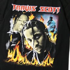画像3: Music S/S Official Rap Tee Travis Scott Laflame Photo Black オフィシャル トラビススコット ラフレーム フォト 半袖 Tシャツ (3)