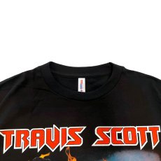 画像2: Music S/S Official Rap Tee Travis Scott Laflame Photo Black オフィシャル トラビススコット ラフレーム フォト 半袖 Tシャツ (2)