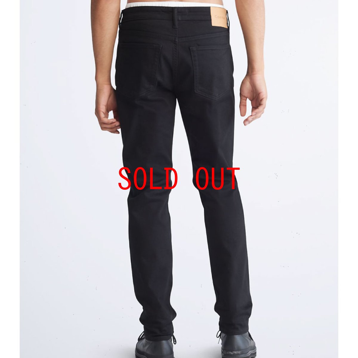 画像2: Slim Fit Black Denim Pants スリム フィット ブラック ジーンズ デニム パンツ (2)