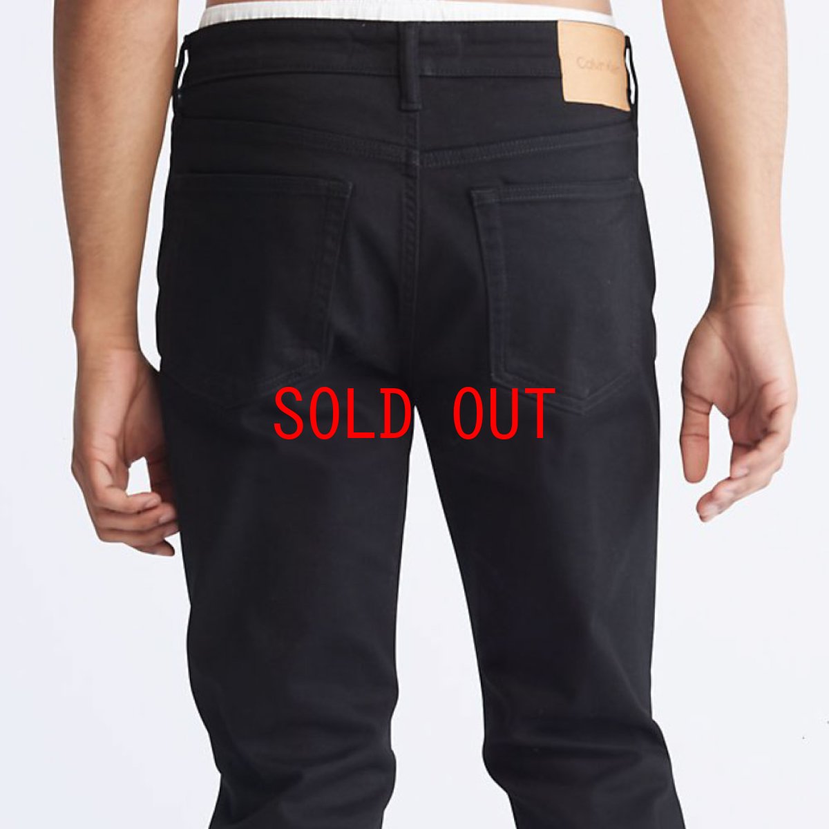 画像11: Slim Fit Black Denim Pants スリム フィット ブラック ジーンズ デニム パンツ (11)