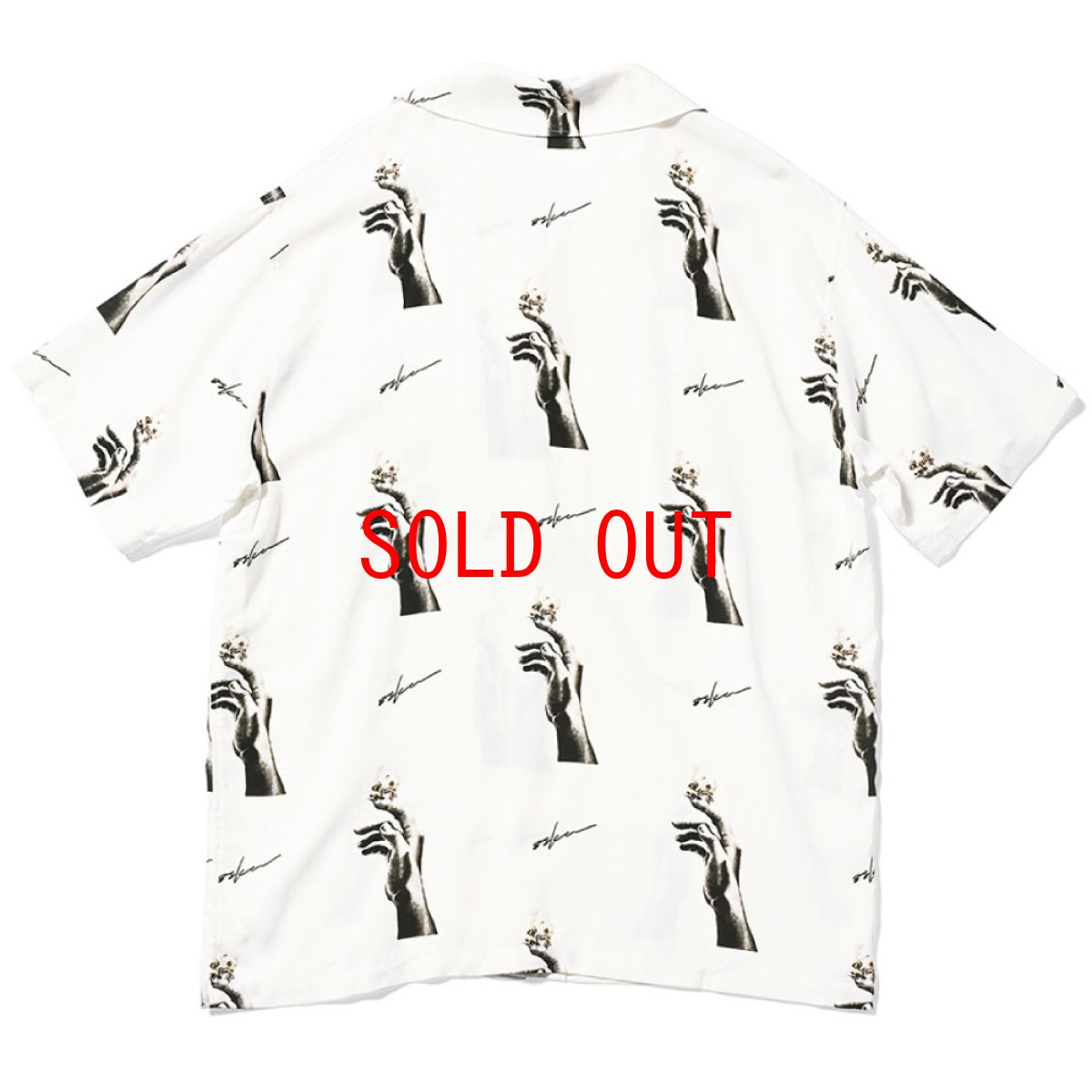 画像4: × 8ska S/S Bee and Hands Shirt ハチスカ 半袖 開襟 シャツ (4)