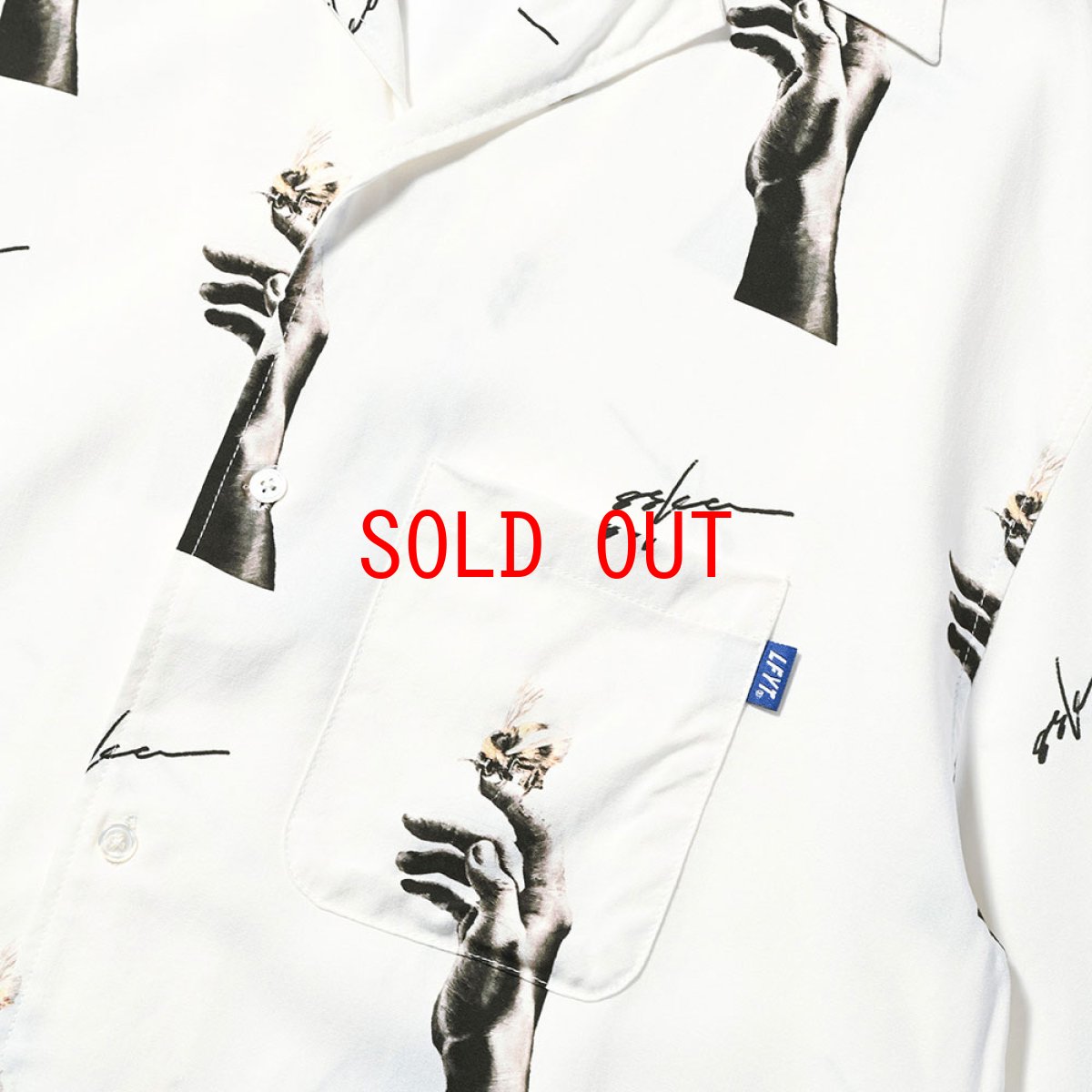 画像11: × 8ska S/S Bee and Hands Shirt ハチスカ 半袖 開襟 シャツ (11)