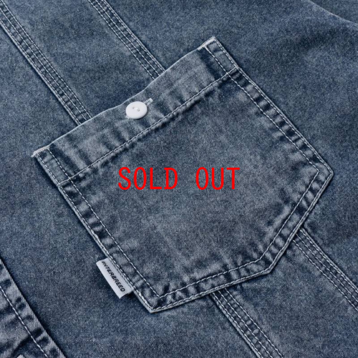 画像4: Washed Denim Island Shirt 半袖 デニム キューバ シャツ (4)