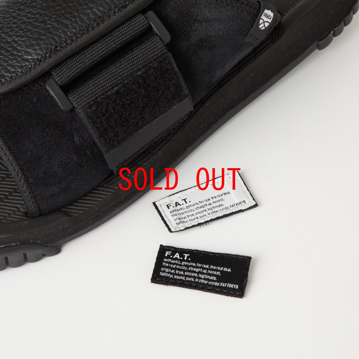 画像7: × Shaka XX-Packer Leather Slide Sandals シュリンク レザー スライド サンダル (7)