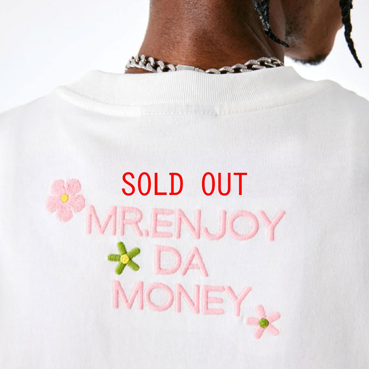 画像10: Colorful flowers embroidered S/S Tee ロゴ 半袖 Tシャツ (10)