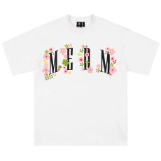 画像3: Colorful flowers embroidered S/S Tee ロゴ 半袖 Tシャツ (3)