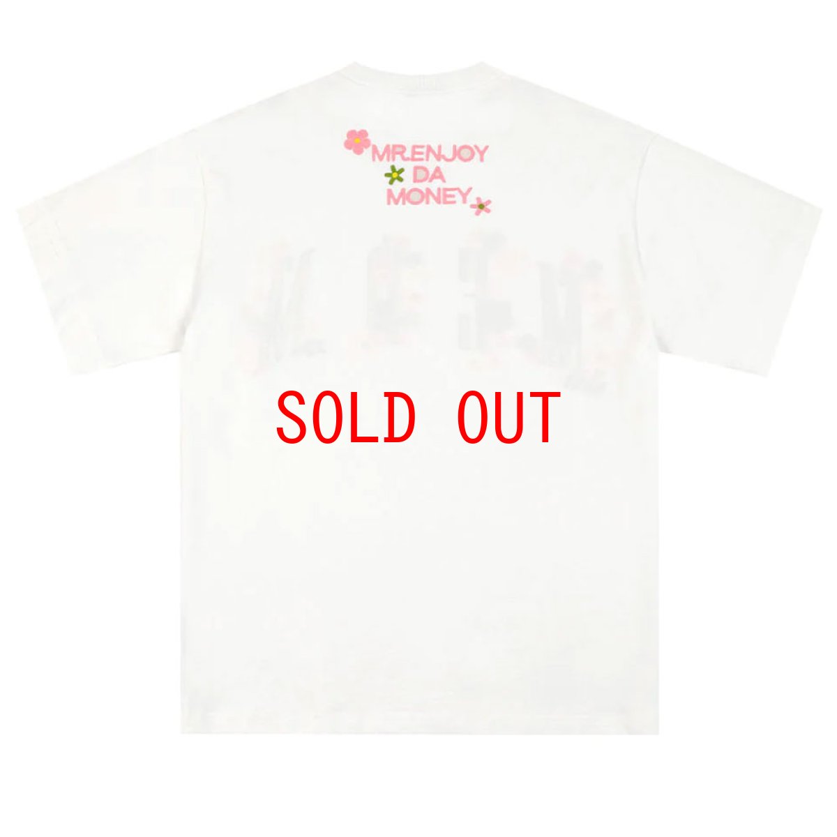 画像4: Colorful flowers embroidered S/S Tee ロゴ 半袖 Tシャツ (4)