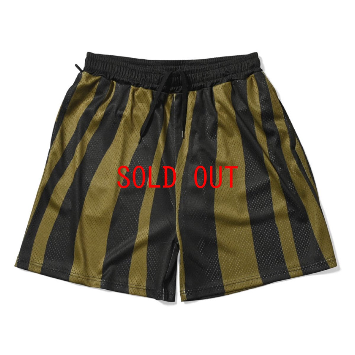 画像1: Distorted Stripe Mesh Shorts メッシュ ショーツ (1)