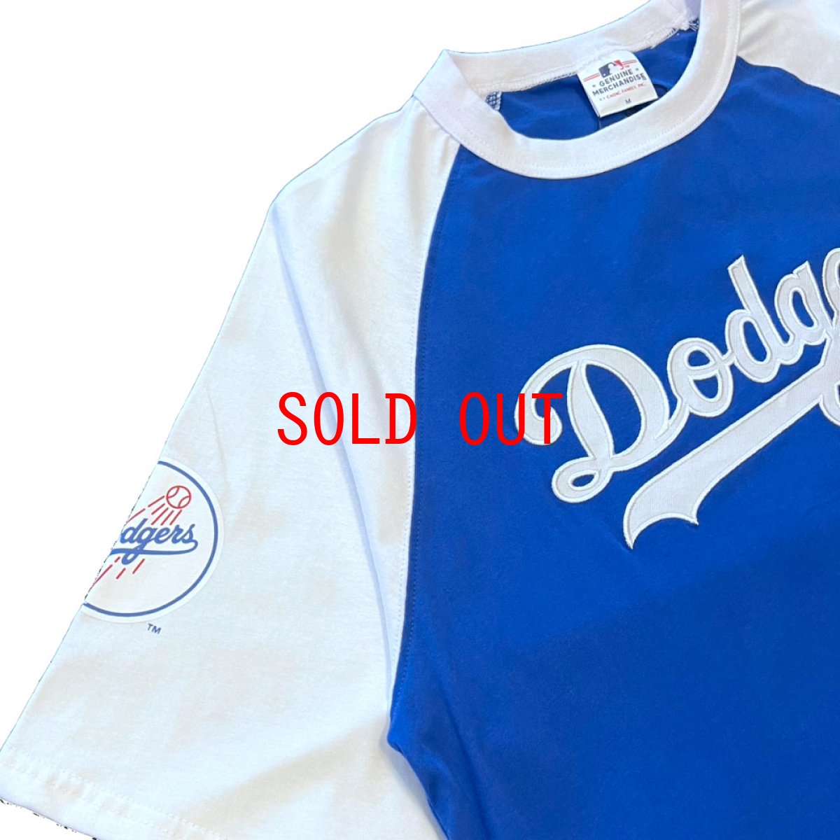 画像6: X Los Angeles Dodgers Script Logo Raglan S/S Tee ロサンゼルス ドジャース 半袖 ラグラン Tシャツ 公式 Official  (6)