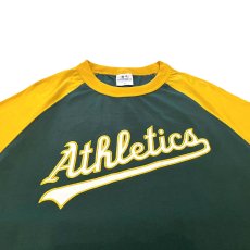 画像4: X Oakland Athletics Script Logo Raglan S/S Tee オークランド アスレチックス 半袖 ラグラン Tシャツ 公式 Official  (4)