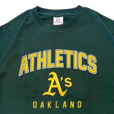 画像6: X Oakland Athletics embroidery Logo S/S Tee オークランド アスレチックス 半袖 刺繍 Tシャツ 公式 Official  (6)