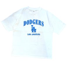 画像1: X Los Angeles Dodgers  embroidery Logo S/S Tee ロサンゼルス ドジャース 半袖 刺繍 Tシャツ 公式 Official  (1)