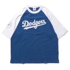 画像7: X Los Angeles Dodgers Script Logo Raglan S/S Tee ロサンゼルス ドジャース 半袖 ラグラン Tシャツ 公式 Official  (7)