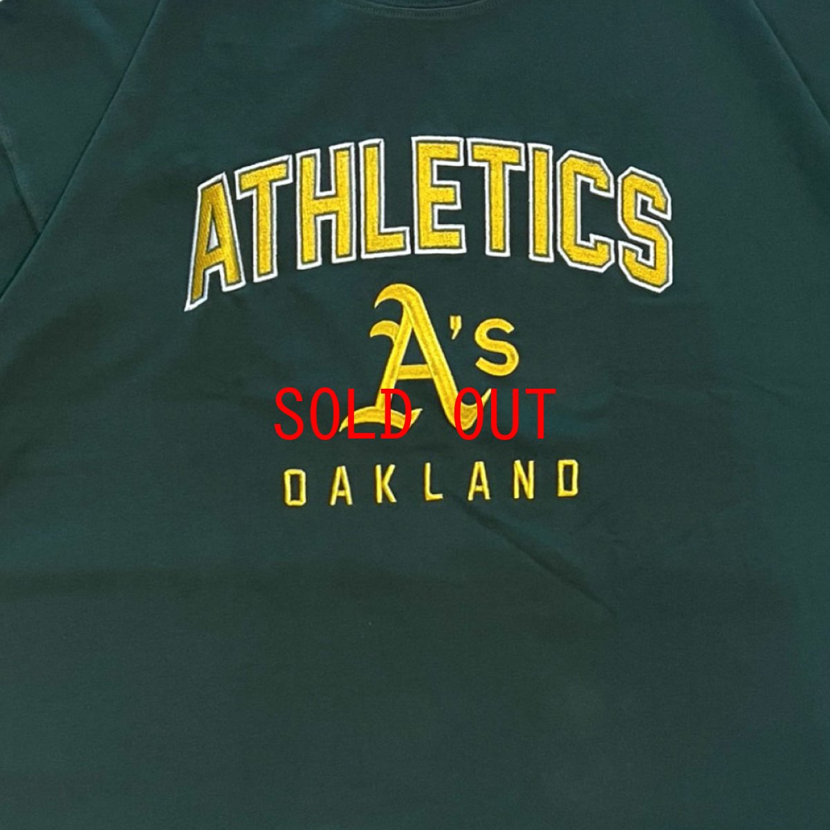 画像8: X Oakland Athletics embroidery Logo S/S Tee オークランド アスレチックス 半袖 刺繍 Tシャツ 公式 Official  (8)