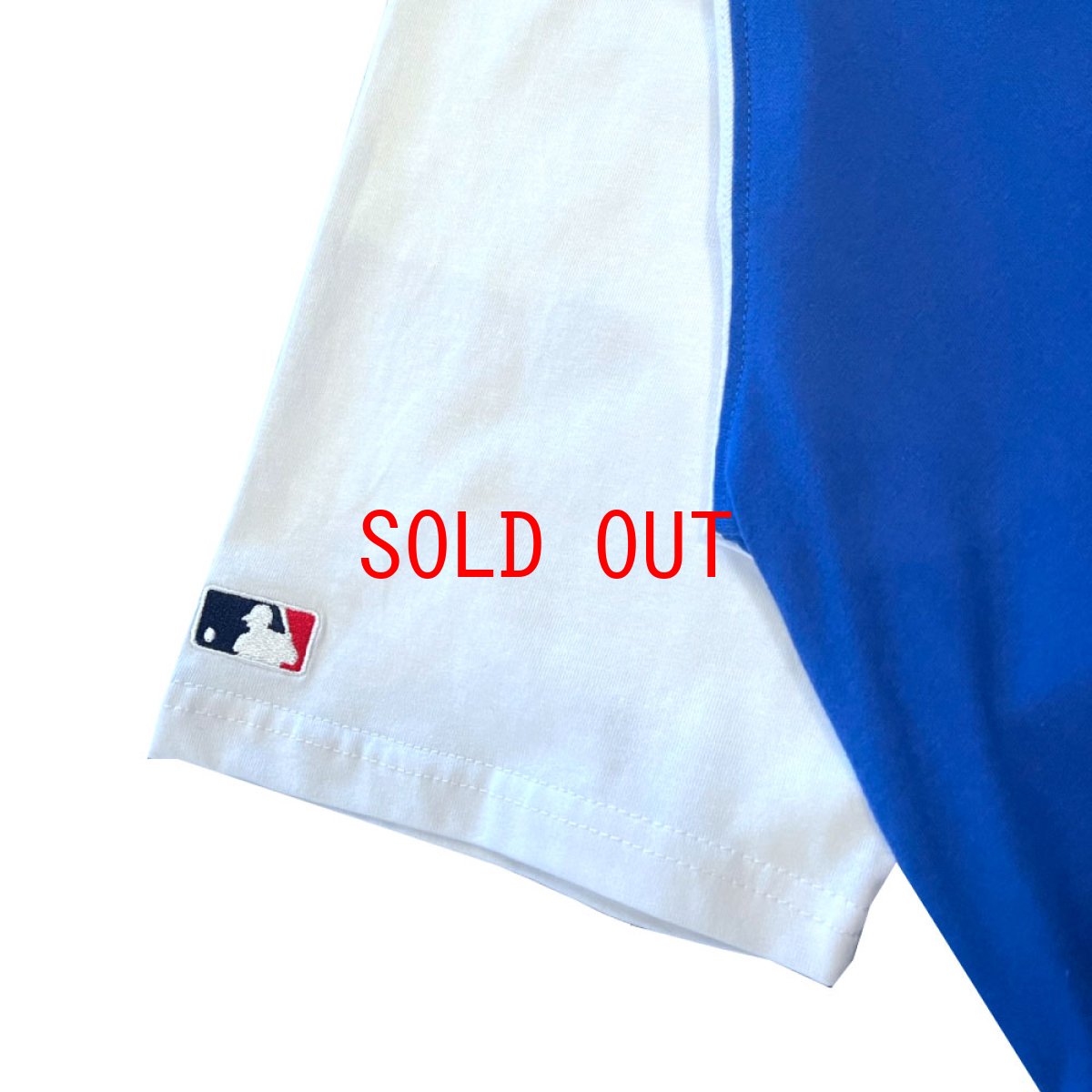 画像4: X Los Angeles Dodgers Script Logo Raglan S/S Tee ロサンゼルス ドジャース 半袖 ラグラン Tシャツ 公式 Official  (4)