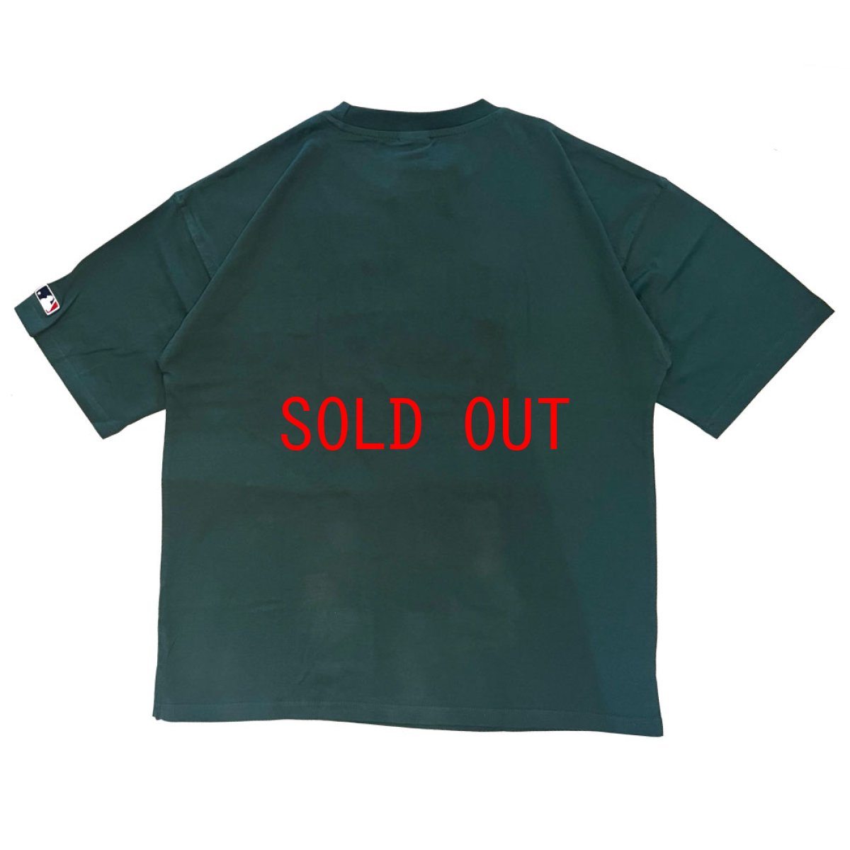 画像2: X Oakland Athletics embroidery Logo S/S Tee オークランド アスレチックス 半袖 刺繍 Tシャツ 公式 Official  (2)