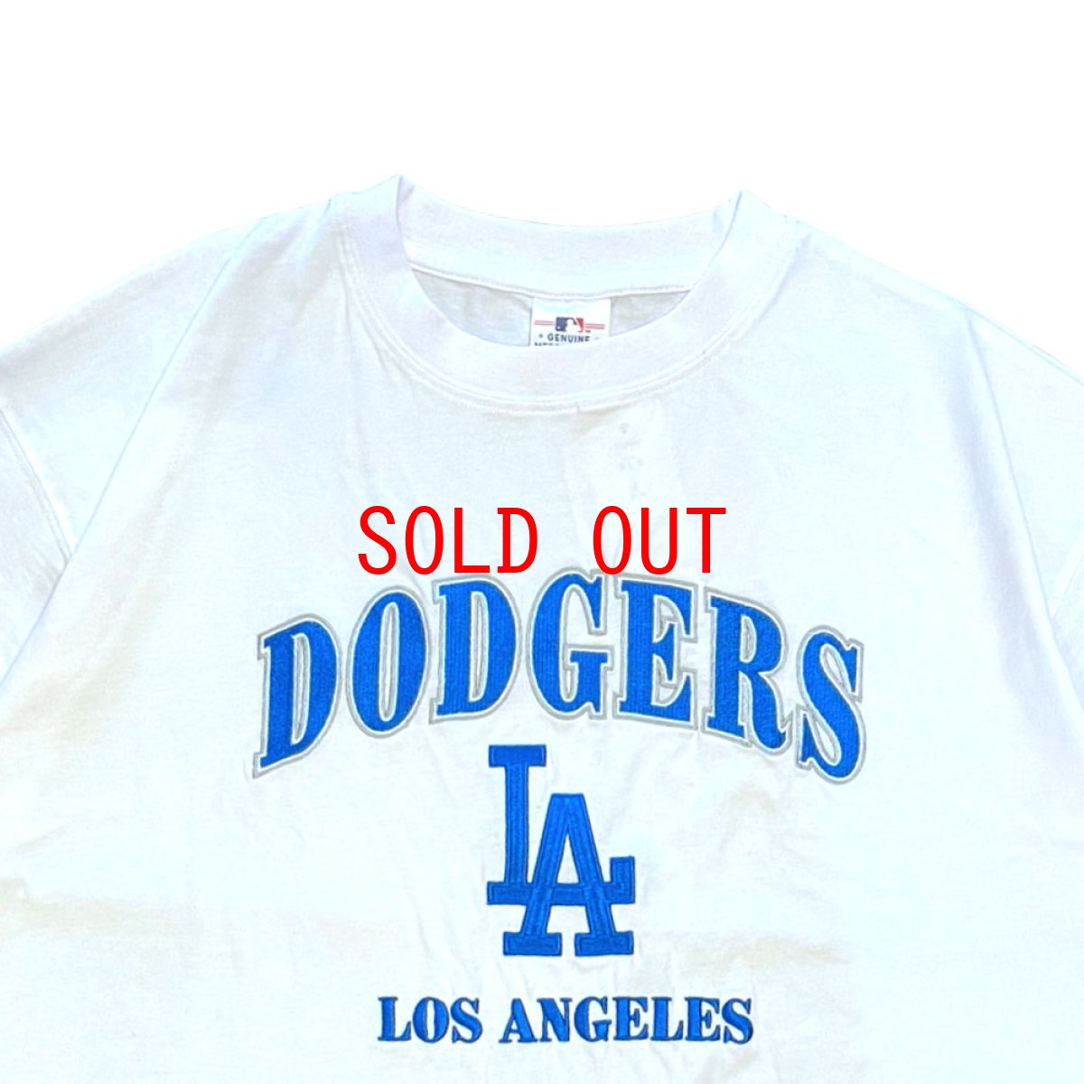 画像3: X Los Angeles Dodgers  embroidery Logo S/S Tee ロサンゼルス ドジャース 半袖 刺繍 Tシャツ 公式 Official  (3)