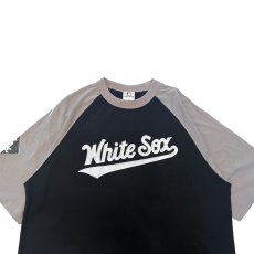 画像3: X Chicago White Sox Script Logo Raglan S/S Tee シカゴ ホワイトソックス 半袖 ラグラン Tシャツ 公式 Official  (3)