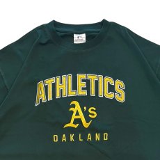 画像3: X Oakland Athletics embroidery Logo S/S Tee オークランド アスレチックス 半袖 刺繍 Tシャツ 公式 Official  (3)