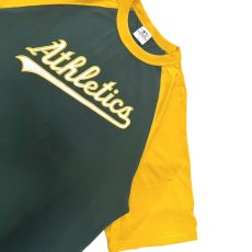 画像5: X Oakland Athletics Script Logo Raglan S/S Tee オークランド アスレチックス 半袖 ラグラン Tシャツ 公式 Official  (5)