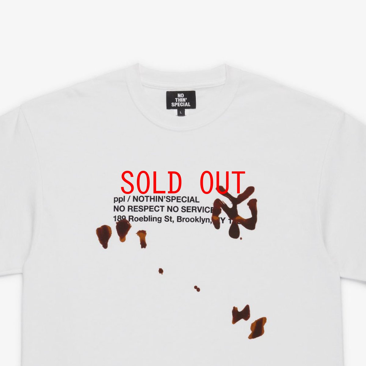 画像4: × PPL BROOKLYN Spilled Coffee Logo S/S Tee ロゴ 半袖 Tシャツ (4)