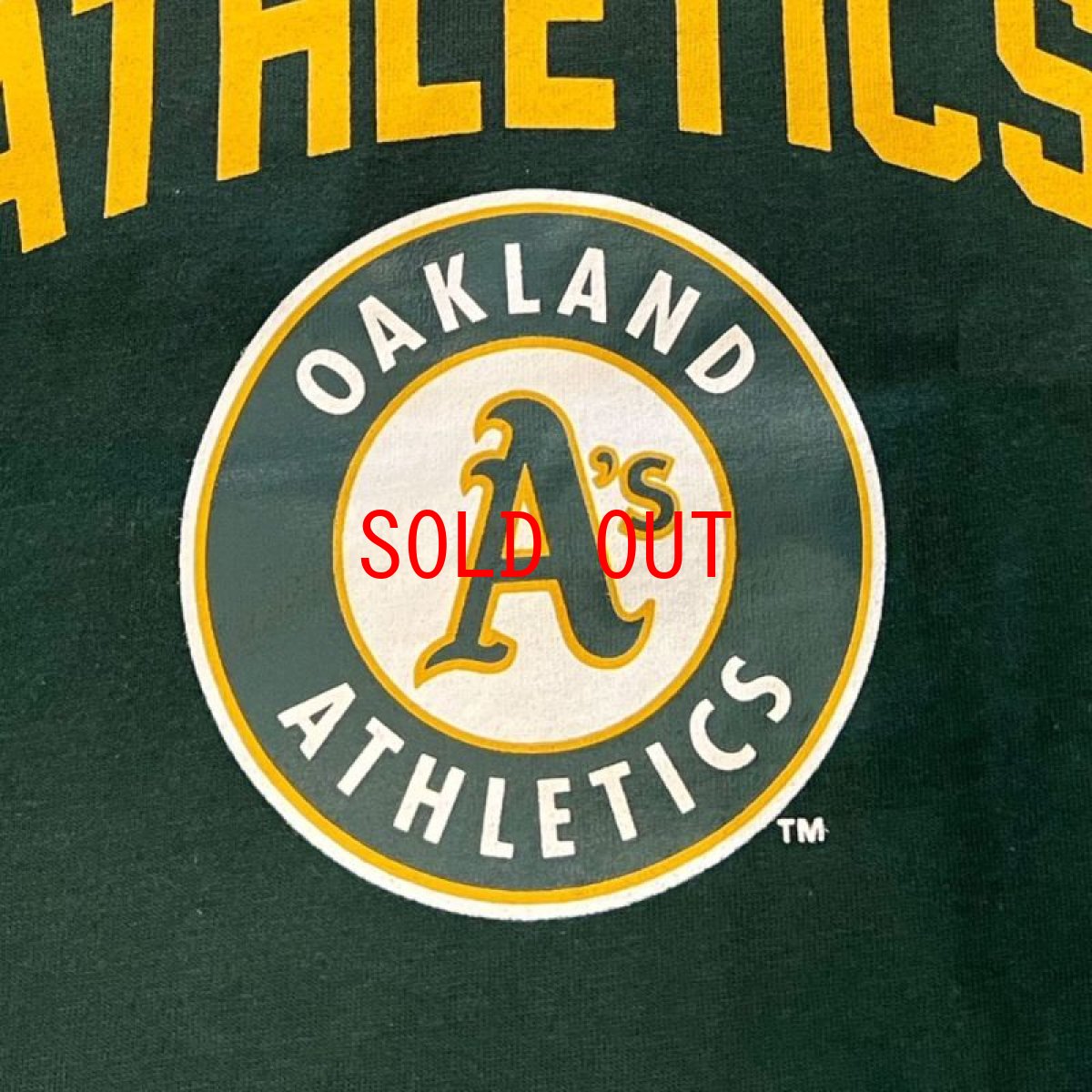 画像8: X Oakland Athletics Logo S/S Tee オークランド アスレチックス 半袖 刺繍 Tシャツ 公式 Official  (8)