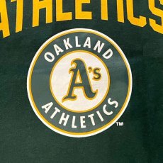 画像8: X Oakland Athletics Logo S/S Tee オークランド アスレチックス 半袖 刺繍 Tシャツ 公式 Official  (8)