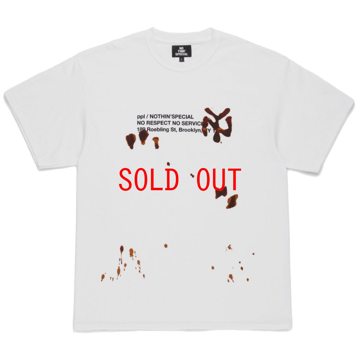 画像8: × PPL BROOKLYN Spilled Coffee Logo S/S Tee ロゴ 半袖 Tシャツ (8)