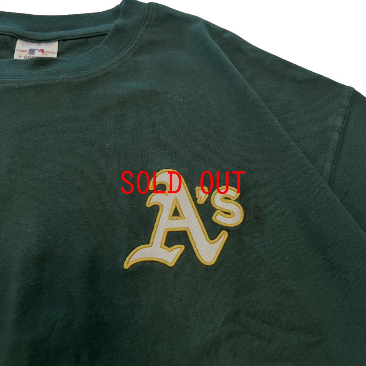 画像9: X Oakland Athletics Logo S/S Tee オークランド アスレチックス 半袖 刺繍 Tシャツ 公式 Official  (9)