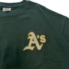 画像9: X Oakland Athletics Logo S/S Tee オークランド アスレチックス 半袖 刺繍 Tシャツ 公式 Official  (9)