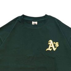 画像4: X Oakland Athletics Logo S/S Tee オークランド アスレチックス 半袖 刺繍 Tシャツ 公式 Official  (4)