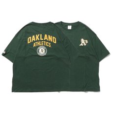画像1: X Oakland Athletics Logo S/S Tee オークランド アスレチックス 半袖 刺繍 Tシャツ 公式 Official  (1)