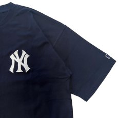 画像9: X New York Yankees Logo S/S Tee ニューヨーク ヤンキース 半袖 刺繍 Tシャツ 公式 Official  (9)