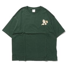 画像2: X Oakland Athletics Logo S/S Tee オークランド アスレチックス 半袖 刺繍 Tシャツ 公式 Official  (2)