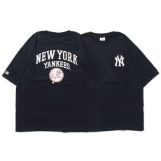 画像1: X New York Yankees Logo S/S Tee ニューヨーク ヤンキース 半袖 刺繍 Tシャツ 公式 Official  (1)