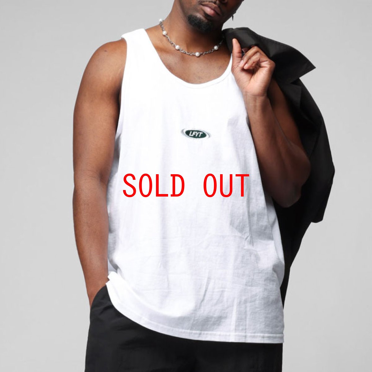 画像2: 【LFYT 沖縄 タンクトップ セレクトショップ 通販】 Oval Logo Tanktop ロゴ タンクトップ ノースリーブ (2)