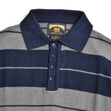 画像2: Charlie Brown S/S Knit Border Polo Shirts チャーリー ブラウン ニット ポロ シャツ (2)