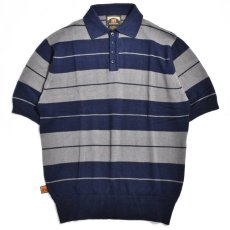 画像1: Charlie Brown S/S Knit Border Polo Shirts チャーリー ブラウン ニット ポロ シャツ (1)