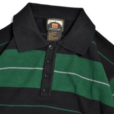 画像2: Charlie Brown S/S Knit Border Polo Shirts チャーリー ブラウン ニット ポロ シャツ (2)