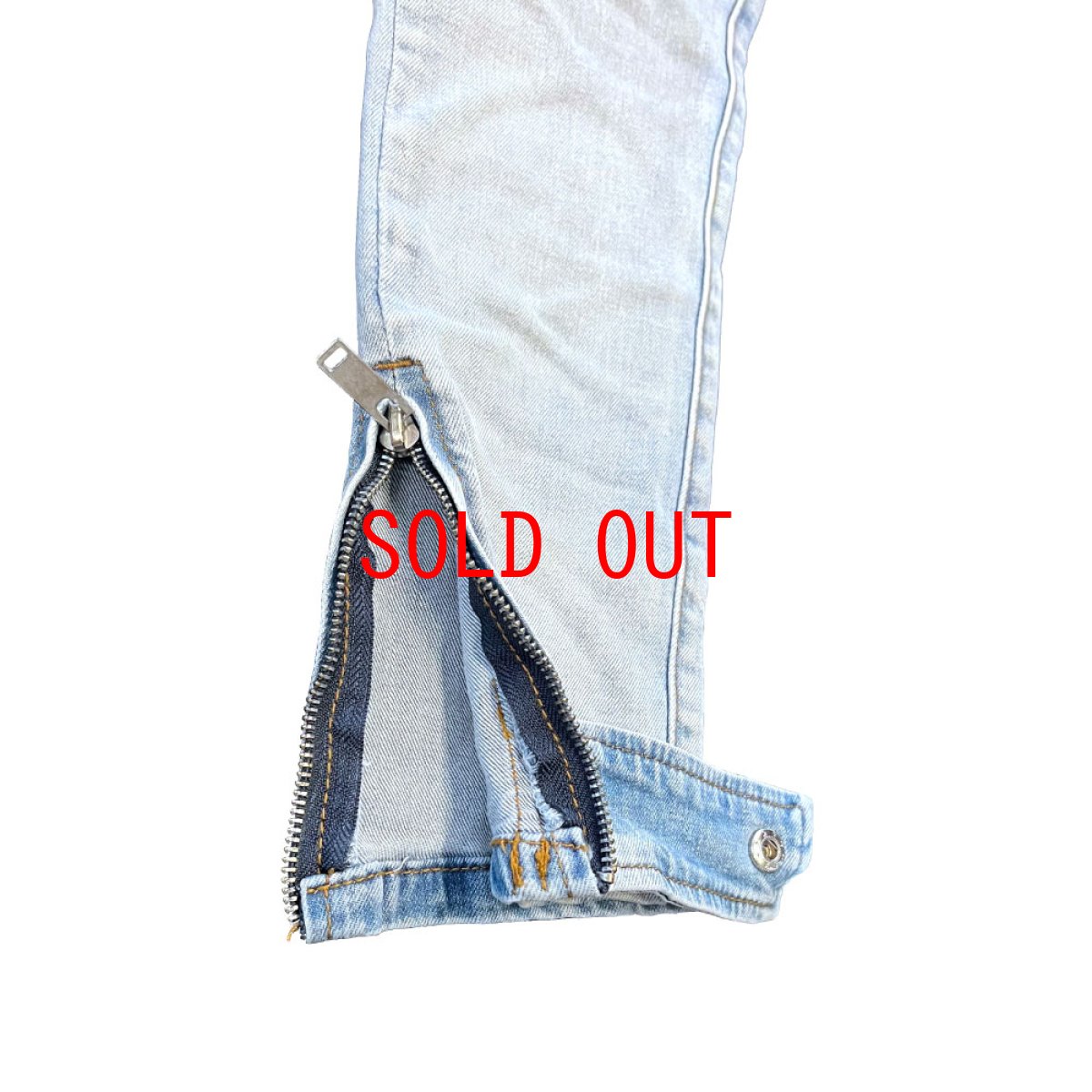 画像10: PRSTGE Zip Cargo Skinny Jeans v4 Premium Denim Pants デニム カーゴ スキニー パンツ (10)