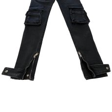 画像11: PRSTGE Zip Cargo Skinny Jeans v4 Premium Denim Pants デニム カーゴ スキニー パンツ (11)