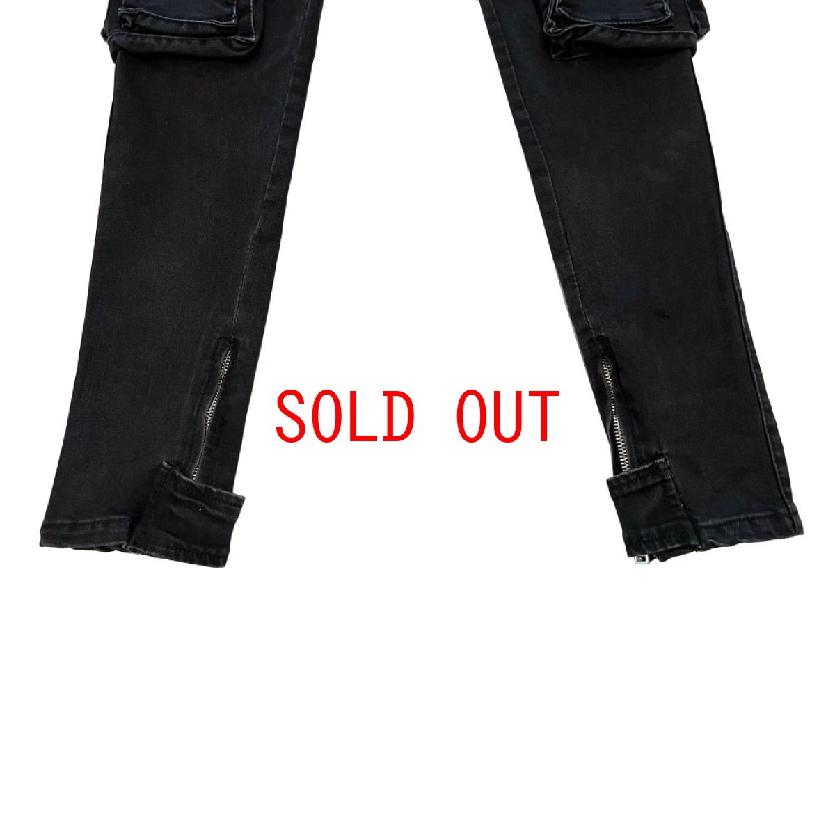 画像10: PRSTGE Zip Cargo Skinny Jeans v4 Premium Denim Pants デニム カーゴ スキニー パンツ (10)