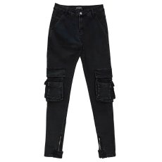 画像2: PRSTGE Zip Cargo Skinny Jeans v4 Premium Denim Pants デニム カーゴ スキニー パンツ (2)